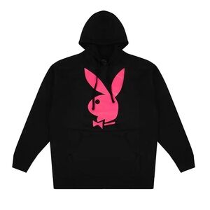 Anti Social social club x Playboy limited edition OG black pink logo hoodie